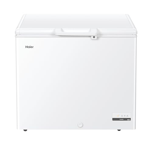 Haier HCE251E Congelatore Orizzontale a Pozzetto, 248 Litri, Temperatura Regolabile, Funzione Fast Freeze, Silenzioso, Libera Installazione, 94x62x84,5cm, Bianco