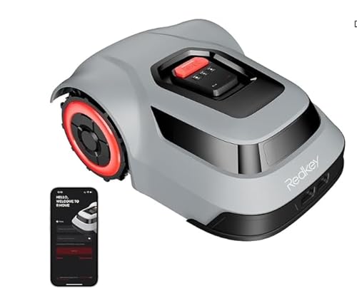 MGC1000 Robot Tagliaerba,Precisione decimetrica C-TOF,Rilevamento delle Rotture del Cavo, Angolo di Inclinazione Massimo di 24&deg;,Sollevamento automatico della lama per Spazi Cortilizi Fino a 1000m&sup2;