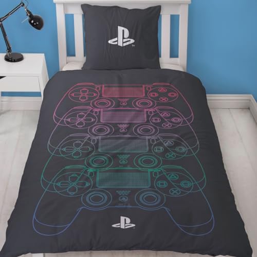 PlayStation set copripiumino singolo, 135x200 + 80x80 cm, 100% cotone