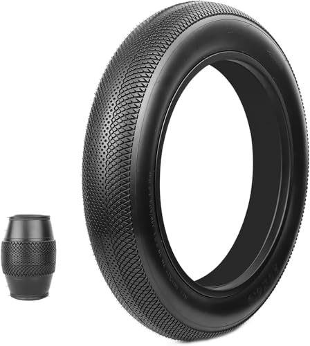 ZUKKA 1 confezioni pneumatici da bicicletta da 20 pollici, 20x 4,0 cm, per bicicletta elettrica, compatibile con Wide Mountain Snow Bicycle (Fat Bike Tires) Nero