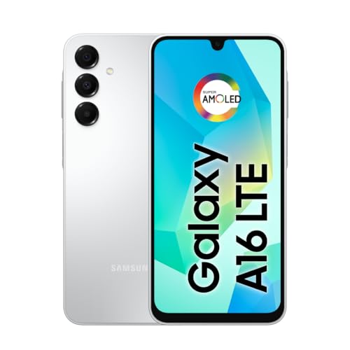 Samsung Galaxy A16 - Telefono cellulare, 128 GB + 4 GB di RAM, fotocamera fino a 50 MP, schermo da 6,7 pollici, NFC, IP54, batteria da 5000 mAh, grigio