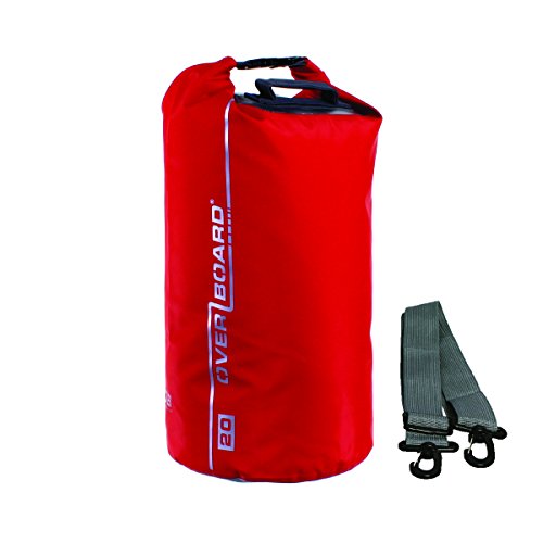 Overboard - Sacca da Sub Impermeabile, 5 l, Colore: Rosso