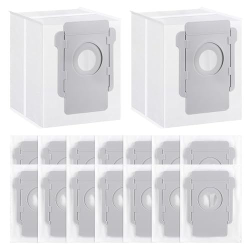 AMZJMT 16 sacchetti per aspirapolvere iRobot Roomba i7/i7+/i7 Plus 13+/i3 Plus / i4+/i6+/ i6 Plus / i7 Plus / i7 Plus/i8 18+/j7 j7+/S9/s9+ s9 Plus Sacchetti per la polvere per iRobot Roomba i7