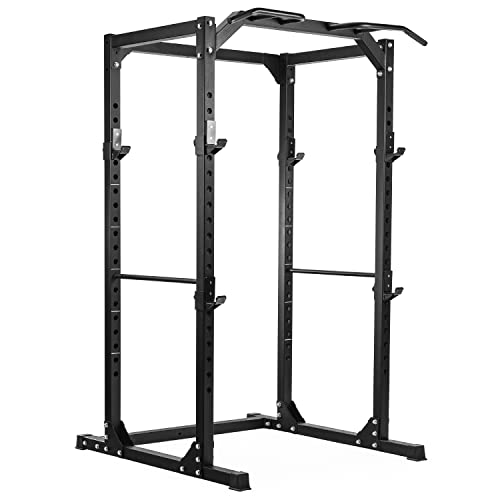 Dione - Squat Rack – Struttura in acciaio 60 x 60 mm – Fitness Power Rack Cage – Barra per trazioni – Portata fino a 250 kg