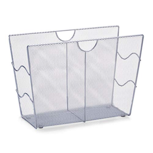 Zeller 17718 Portariviste, Metallo, Argento, 39x17.5x27 cm