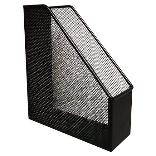 Portariviste in metallo Q-Connect 9,5x29,5x25,8 cm nero KF00862
