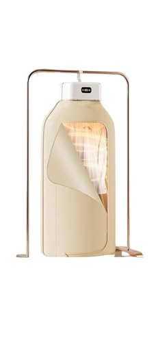 Asciugatrice Portatile Elettrica Compatta Pieghevole con Timer e Protezione UV, Mini Asciugabiancheria Silenziosa per Appartamento, Dormitorio, Scarpe, Vestiti Bambini