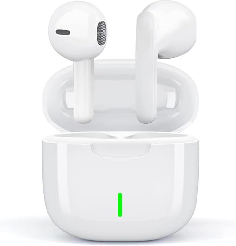 Cuffie Bluetooth, Auricolari Bluetooth 5.3 con ENC Mic Cancellazione Rumore in Ear Cuffiette, 50 Ore di Riproduzione, Touch Control, IP7 Impermeabili Cuffie Senza Fil for iPhone iOS Samsung Android