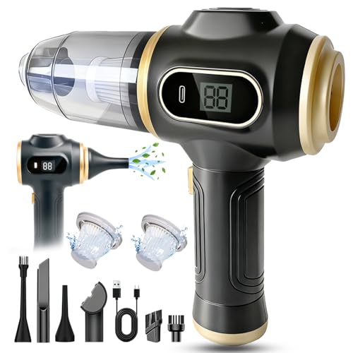 Aspirapolvere manuale a batteria, piccolo aspirapolvere per auto forte, 22000 Pa Mini aspirapolvere da tavolo con motore senza ufficio, senza fili, per casa, cucina, peli di animali, campeggio