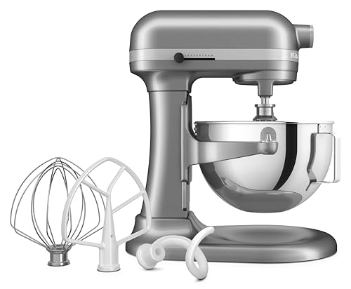 KitchenAid HEAVY DUTY - PLANETARIA CON CIOTOLA SOLLEVABILE DA 5,2 L - ARGENTO PLACCATO 5KSM55SXXECU