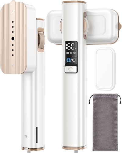 Ferro da Stiro Verticale Stiratore - Viaggio a Vapore Portatile Steamer Vestiti il Migliore con Aspirazione Orizzontale, Anticrepa & Rapido, Ideale per Casa & Viaggi, 3 Livelli, 90&deg; Rotazione Auto