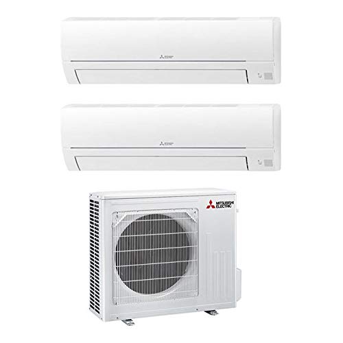 Mitsubishi Electric MXZ-2HA50VF Linea Smart, Set climatizzatore Dual Split a Parete MXZ-2HA50FV Composto da 2 unit&agrave; Interne 12.000 BTU, Bianco