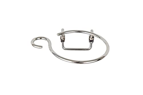 Wenko 18280100 Porta Asciugacapelli Milano con Portacavo per il Montaggio a Parete, Acciaio, 11 x 4,5 x 12 cm, Cromo