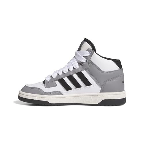 adidas Unisex - Bambini e Ragazzi Rapid Court Mid Junior Shoes, Grey Three/Core Black/Ftwr White, 39 1/3 EU