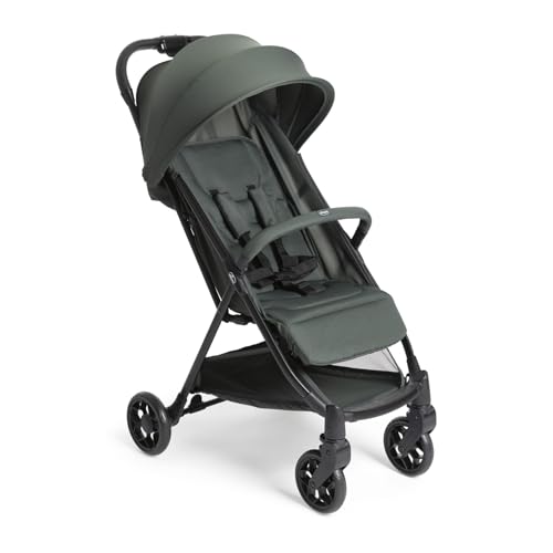 Chicco Urbino, Passeggino 0+ Mesi-22 Kg, Passeggino Leggero con Chiusura Smart e Compatta, Capotte Estensibile con Trattamenti UV50+ Antipioggia, Schienale Reclinabile e Regolabile, Poggiagambe, Verde