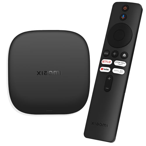 Xiaomi Mi TV Box S 3rd Gen, 2GB RAM + 32GB ROM, Wi-FI 6, Streaming 4K Ultra HD, Bluetooth, Soporta Google TV, Nero