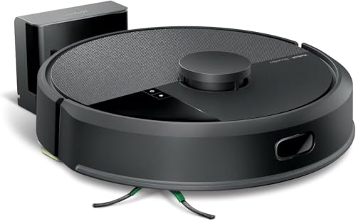 iRobot Roomba 105 Combo, Robot Aspirapolvere Lavapavimenti, Pulizia a 4 Fasi, Navigazione ClearView LiDAR, Rilevamento di Tappeti/Moquette, Pulizia Mirata, Controllo tramite App, Smoke