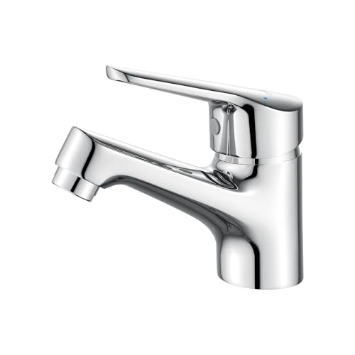 Ibergrif Miscelatore Monocomando Bagno con Flessibili Acqua Calda Fredda 3/8 Pollici da 40 cm, Miscelatore Lavabo Installazione Facile, Installazioni Bagno per Lavelli, Ottone Cromato