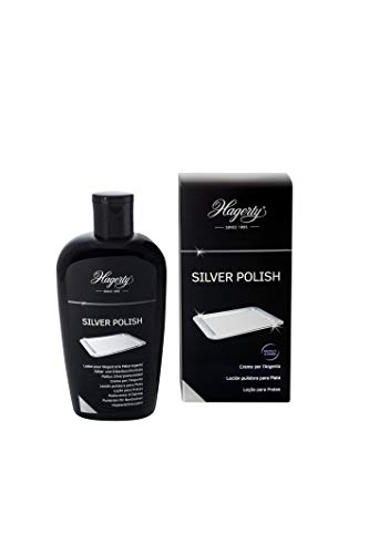 Hagerty Silver Polish 250 ml, pulitore efficace per argento e metalli placcati in argento, effetto immediato per vasi, cornici, accessori, oggetti d'arredo