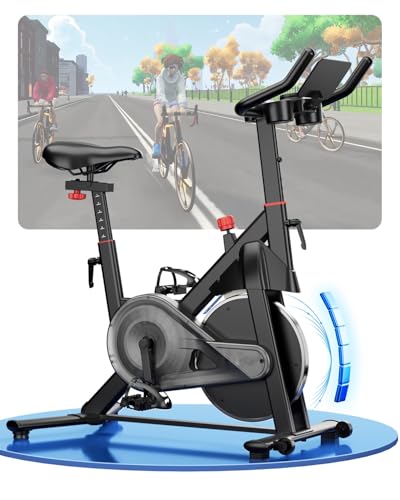 Copant Cyclette da Casa Professionale da Ciclismocon, Ciclette Resistenza Magnetica Regolabile, Bicicletta per Casa con Display Capacit&agrave; di Peso 136 kg LCD e APP