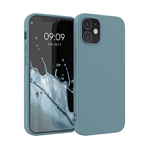 kwmobile Custodia Compatibile con Apple iPhone 12 / iPhone 12 Pro Cover - Back Case per Smartphone in Silicone TPU - Protezione Gommata - artic night