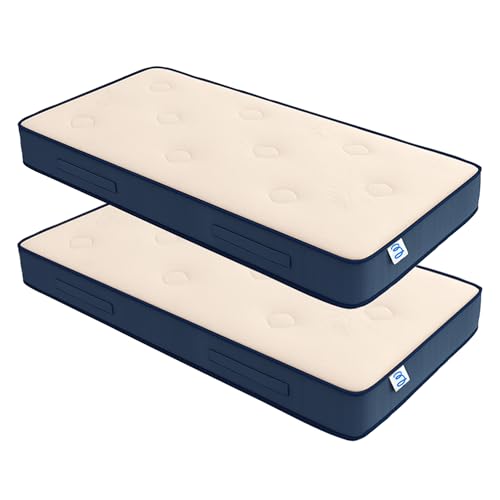 Baldiflex Kit 2 Pezzi, Materasso Memory 20 cm, Singolo 80x190 cm, RelaxOne 20, Ortopedico e Ergonomico, Anallergico e Antibatterico, 100% Made in Italy