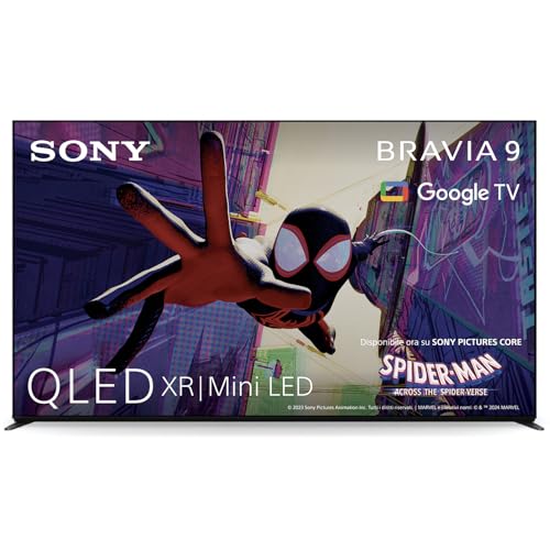 Sony BRAVIA 9 QLED (XR l Mini LED) 85 Pollici 4K HDR Google Smart TV | Gaming Menu per PlayStation 5, IMAX Enhanced, Dolby Vision Atmos, Chromecast, AirPlay, 120Hz 85XR90
