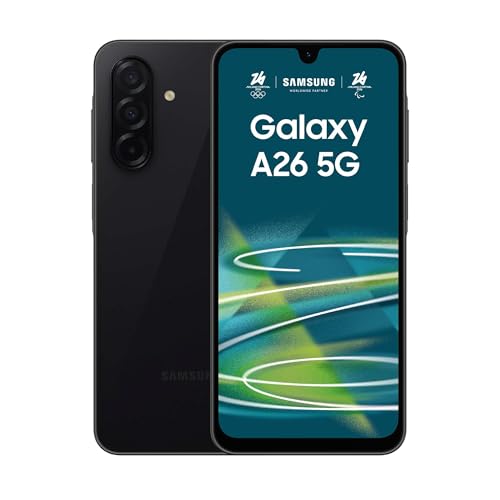 Samsung Galaxy A26 5G, Smartphone con Funzioni intelligenti, 3 anni di Garanzia del produttore, Display Super AMOLED 6.7&rdquo;, 6GB RAM, 128GB, 5.000 mAh, memoria espandibile, Black [Versione Italiana]