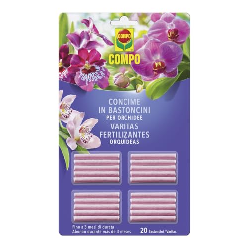 COMPO, Concime in Bastoncini per Orchidee, 20 Bastoncini, 180 g