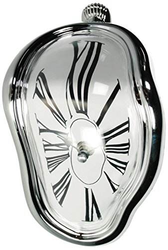 Out of the blue Oggetto Decorativo/Orologio ad Angolo con Effetto Oggetto Fuso/Dimensioni: 18x13 cm