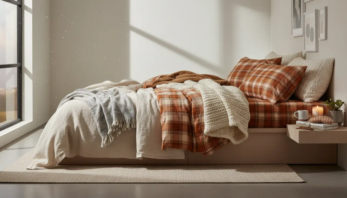 Biancheria da letto per ogni stagione: lenzuola estive in lino e invernali in flanella