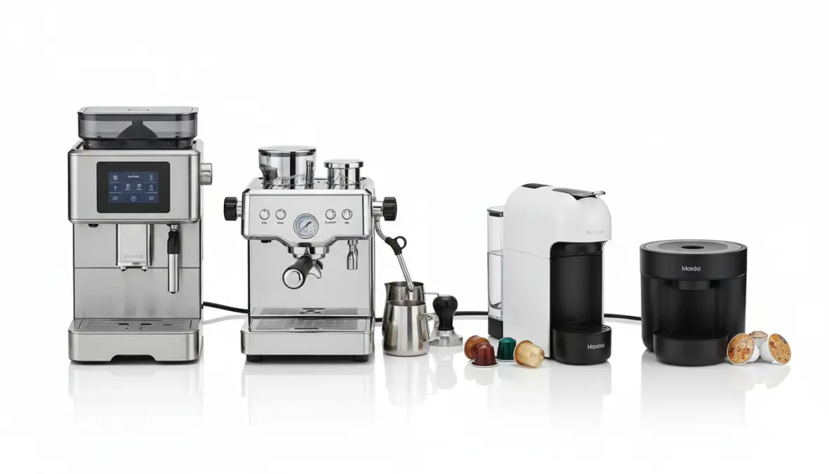 Confronto tipologie macchine caffè automatica manuale capsule e cialde