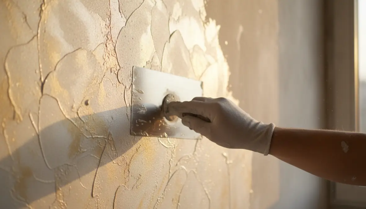 Tecniche pittura muri decorative con spatolato veneziano e velatura pareti