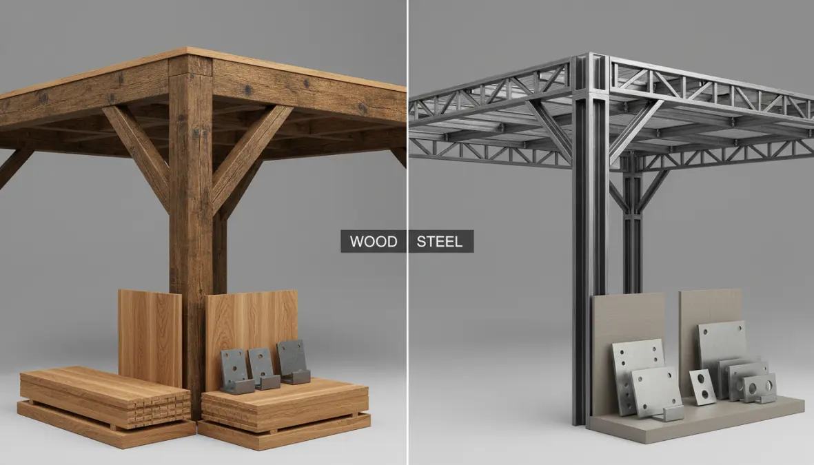 Materiali per soppalco confronto tra legno e acciaio con costi