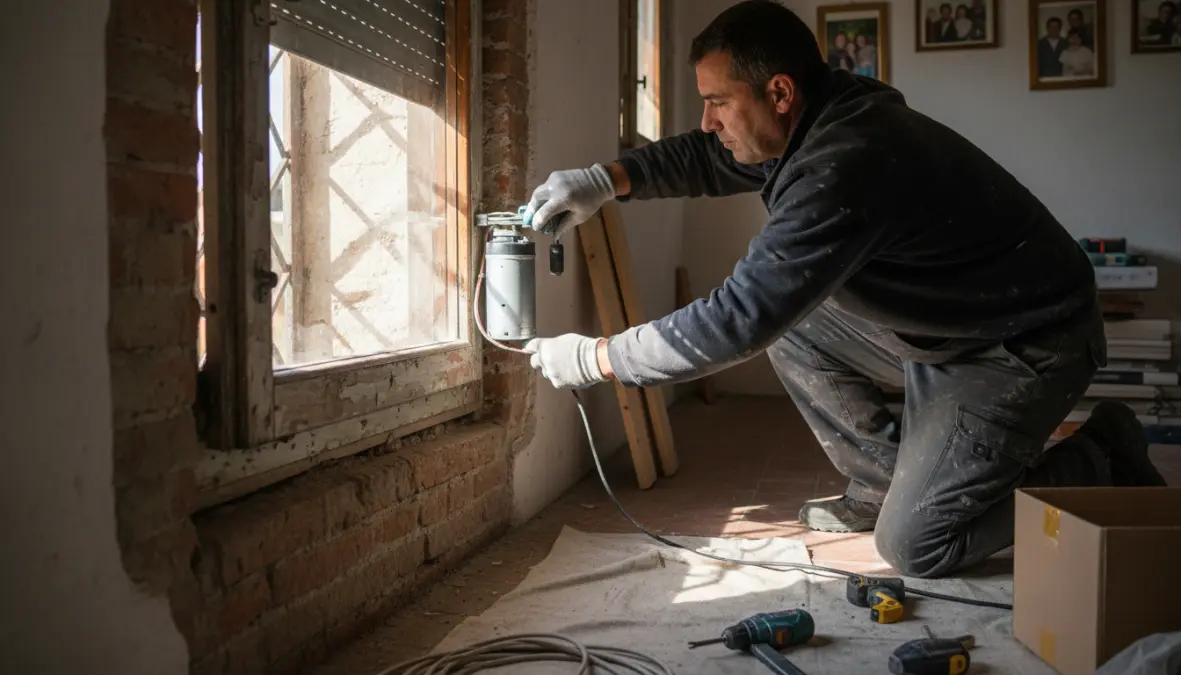 Installazione professionale di tapparelle motorizzate in abitazione