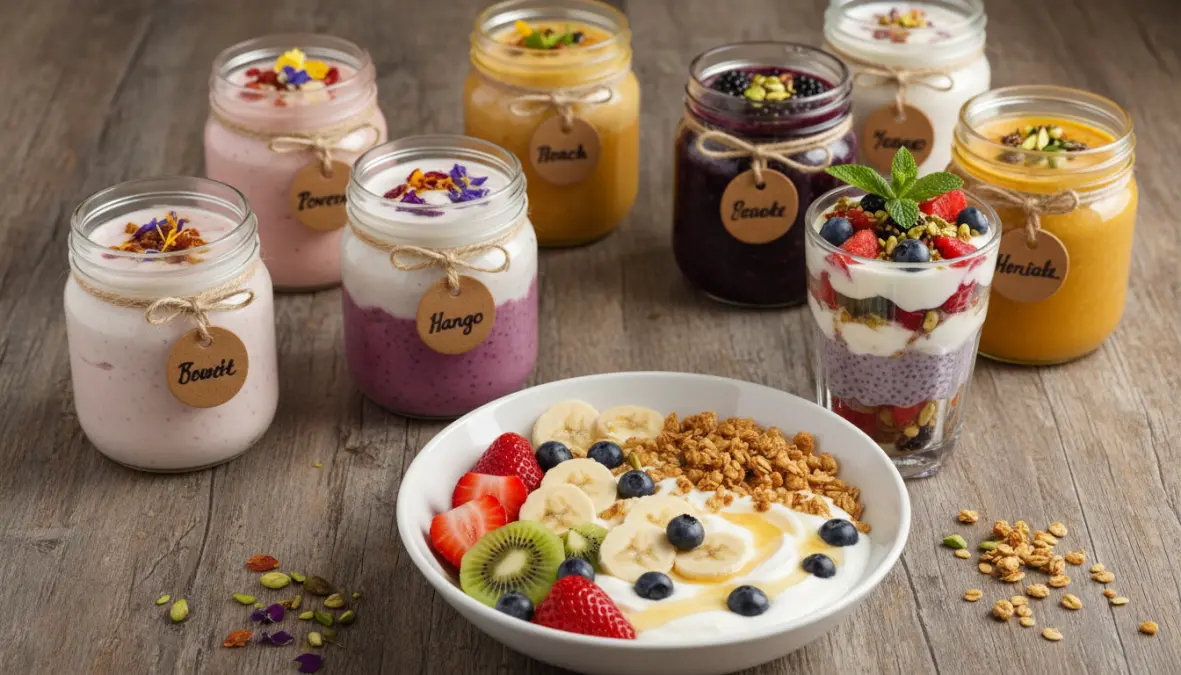 Ricette yogurt fatto in casa con frutta fresca e yogurt greco