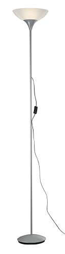 Reality Leuchten Reality R4302-87 Dezwo Piantana, 1xE27, 100 W, Titanio Bianco, 180 cm, 1 Unit&agrave;, Confezione da 1