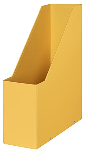 Leitz Click & Store Portariviste da Scrivania in Cartone Resistente, Adatto a Casa/Ufficio, Organizer per Fogli, Riviste e Cartelle in Formato A4, Gamma Cosy - Giallo Caldo