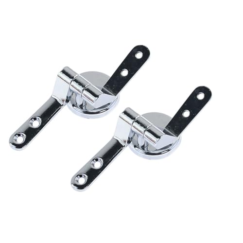 Vetrineinrete&reg; Cerniere per copriwater universali 2 pezzi con raccordi cerniera di ricambio per sedile tavoletta wc water 52882 M2