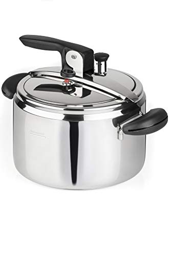 Pentola a Pressione Amelia+, &oslash;22cm, capacit&agrave; 5Lt, Made in Italy, Acciaio Inox 18/10, Induzione+Gas, Massima sicurezza. Triplo fondo. PFAS free.