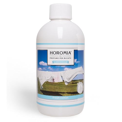 HOROMIA Profumo per Bucato Fresh Cotton 500ml - Profuma Bucato per Lavatrice e Asciugatrice