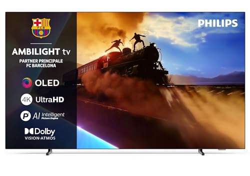 Philips Ambilight 48OLED770 4K OLED Smart TV - Display 48&rsquo;&rsquo; con processore P5 AI Perfect Picture Ultra HD, Google TV, Dolby Vision e Atmos Sound - Funziona con Alexa e Google