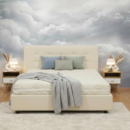 Materasso Lattice 100% Matrimoniale modello NUVOLA misura 160x190 con sette zone di portanza differenziata, rivestimento sfoderabile anallergico antiacaro.