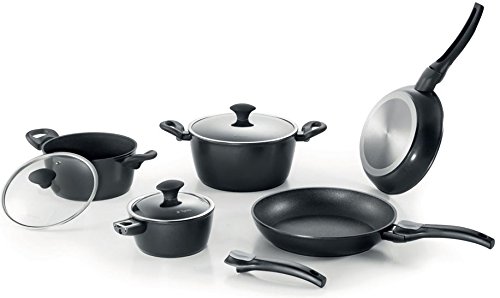 Tognana Absoluta Batteria 8 Pezzi, Acciaio, Nero, 16 cm, 11 unit&agrave;