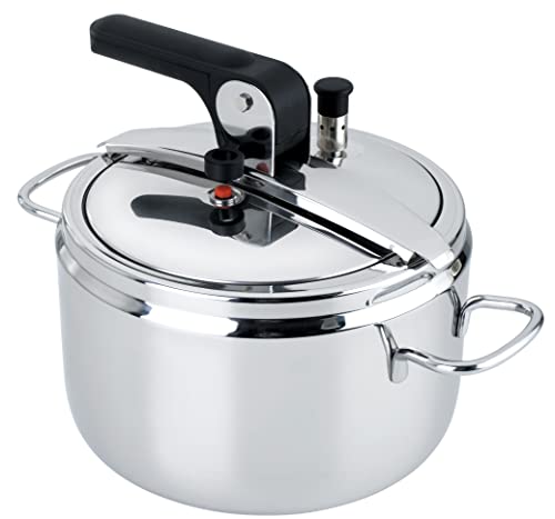 Barazzoni Pentola a Pressione modello Basic, &oslash;22cm, capacit&agrave; 7lt. In Acciaio inossidabile, Made in Italy
