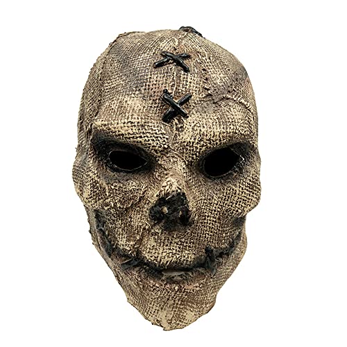 Yearsahrk Maschera teschio horror Ghostface maschera lattice raccapricciante demone spaventoso Carnevale Halloween costume accessorio