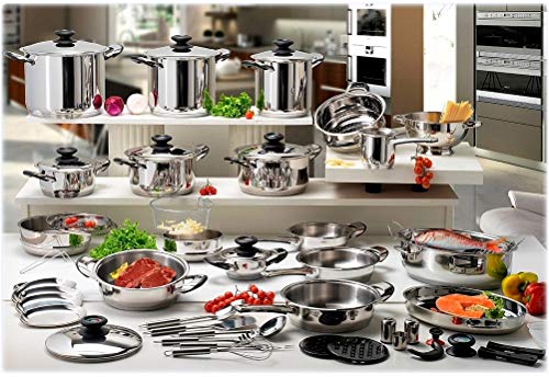 BATTERIA DI PENTOLE BAVARIA 54 PEZZI IN ACCIAIO 50TH ANNIVERASARY EDITION