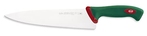 Sanelli Premana Professional Coltello Trinciante, Acciaio, Verde/Rosso, 25 cm