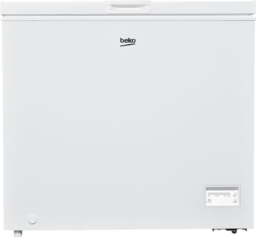Beko - CF200EWN - Congelatore Orizzontale Statico, Volume Totale Netto 198 L, Controllo Elettronico, Bianco, 54.5D x 90.5L x 84.5H cm