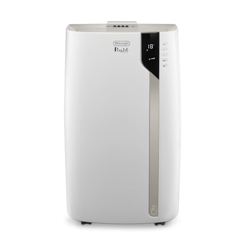 De'Longhi Pinguino PAC EX93 - Condizionatore d'aria molto silenzioso con tubo di scarico, tecnologia Whisper &ndash; aria condizionata mobile per ambienti fino a 85 m&sup3;, 60 dB(A), 3 velocit&agrave; di ventilazione,